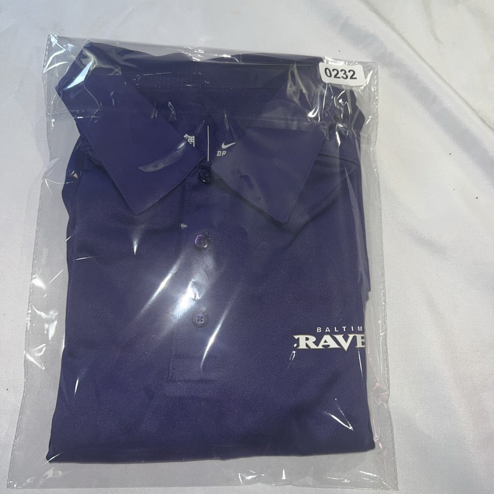 Nike Large Unisex Polo Golf Purple Shirt Short Sleeve Button Down Collectors 232 - Picture 14 of 14